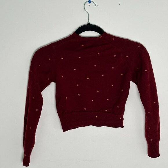 Comme Des Garcons VTG Burgundy Cardigan - Picture 4 of 4